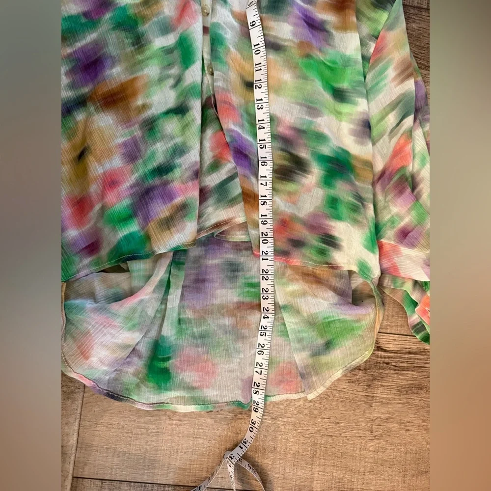Anthropologie Pilcro Sidney Blouse Small Multicolored - Picture 8 of 9